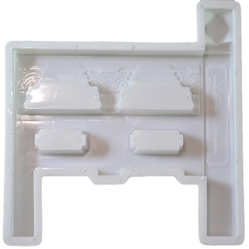 Antique C-Shaped Concrete Flower Tile Mold for Garden Lawn and Fence