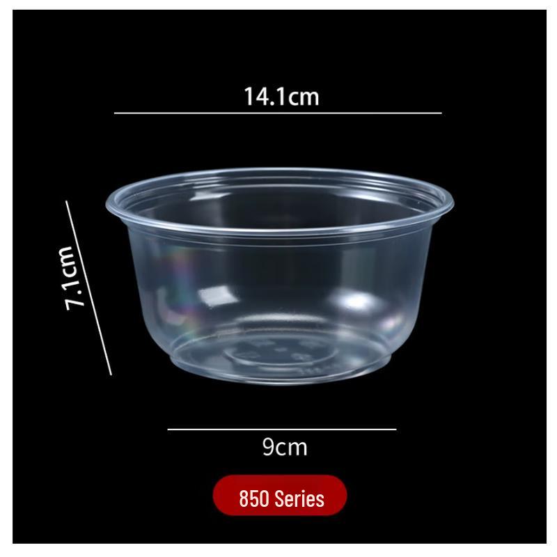 Zebian Disposable Plastic Takeaway Bowls