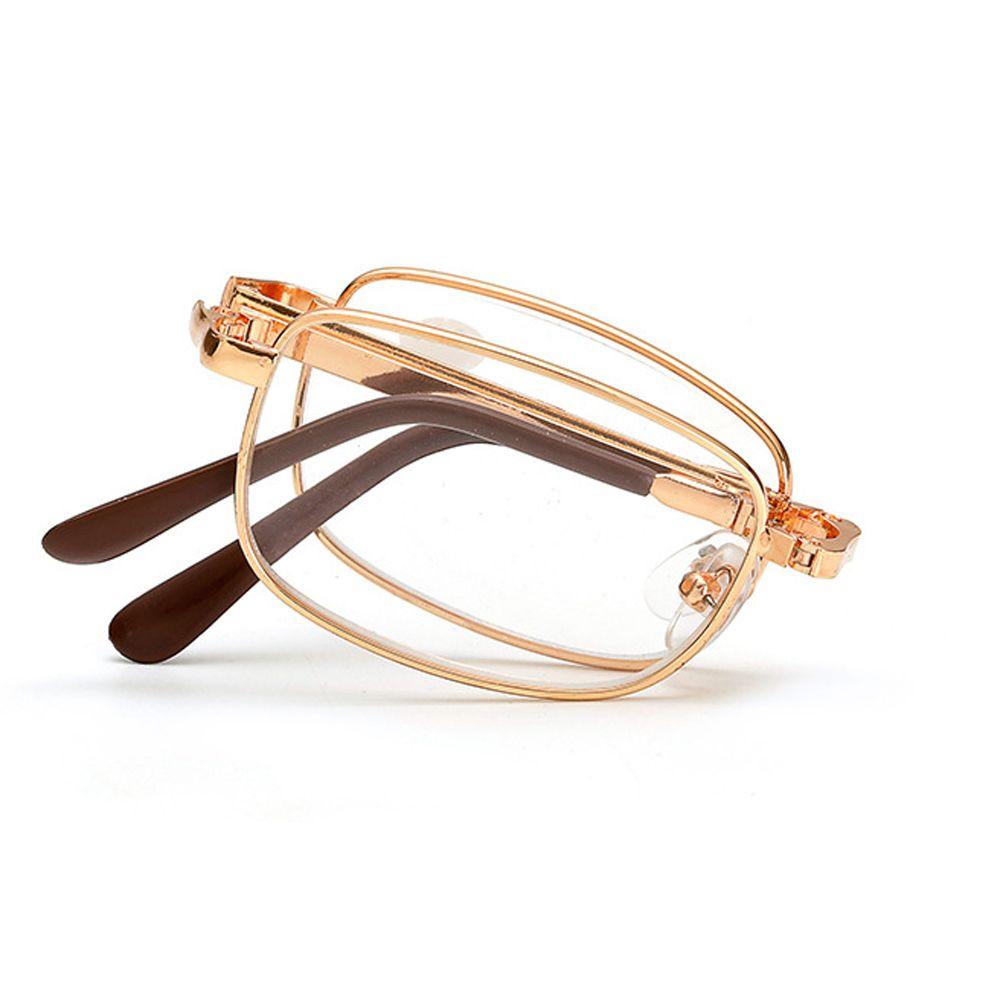 Folding Reading Glasses Presbyopia Eyeglasses Foldable Presbyopic Eyewear With Glasses Case