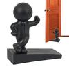 Cute Figure Door Draft Stopper, Decorative Bottom Floor Buffer Wedge, Safety Security Door Guard for Bedroom, Living Room&Office