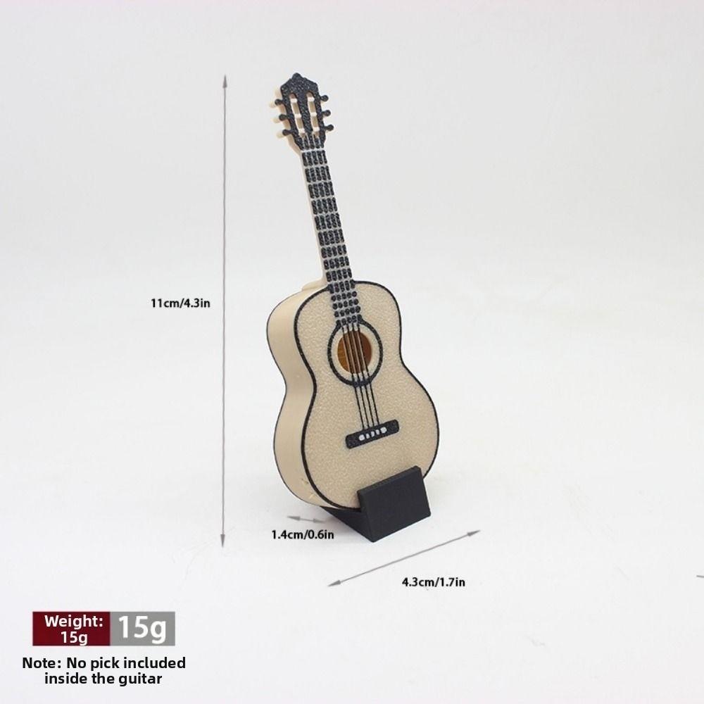 Mini 1/12 Dollhouse Guitar Multistyles Doll Accessories Toys New Miniature Decorative Props