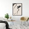 Modren Abstract Minimalist Black Line Beige Posters Prints Canvas Painting Wall Art Pictures Living Bedroom Home Decoration