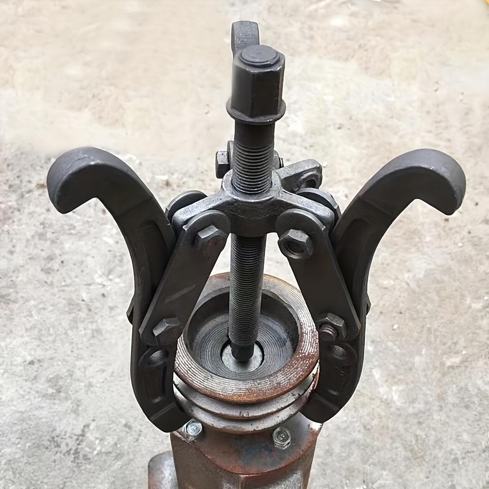 1-pack Three-jaw Code Puller Bearing Extractor Car Wheel Hub Removal Tool Multifunctional Triangular Bearing Puller Hand Tool