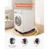 Fridge Stand Mobile Base, 1100 lbs Load Capacity, Washing Machine Stand with 8 Locking Twin Wheels and 4 Brakes, 27.5 -35.4