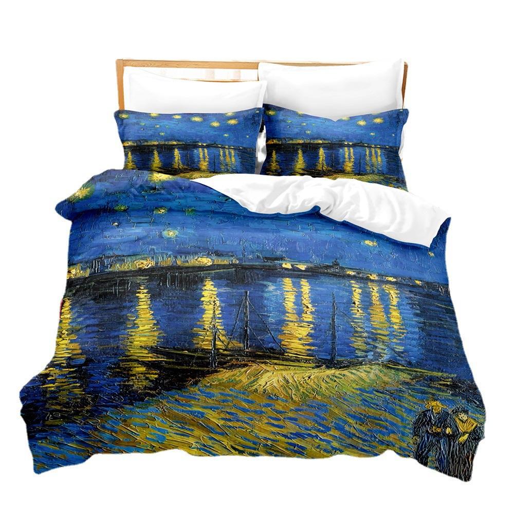 Dream Catcher Feather Wind Chimes, Export Production Student Dormitory Three-Piece Quilt Cover Sheet