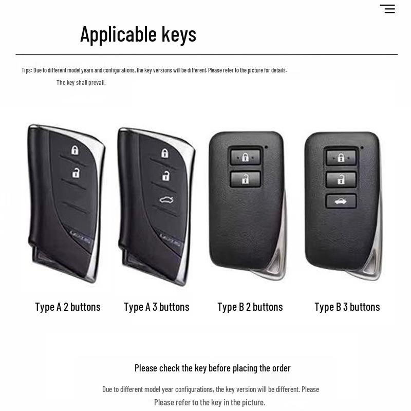Lexus ES260/LS/NX/GX460/RX270/UX Key Case with Buckle