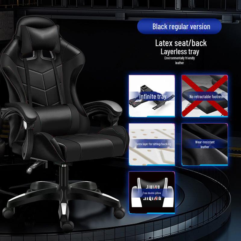 Ergonomischer Racing Gaming Stuhl Liege mit Dreh- und Hubfunktionen