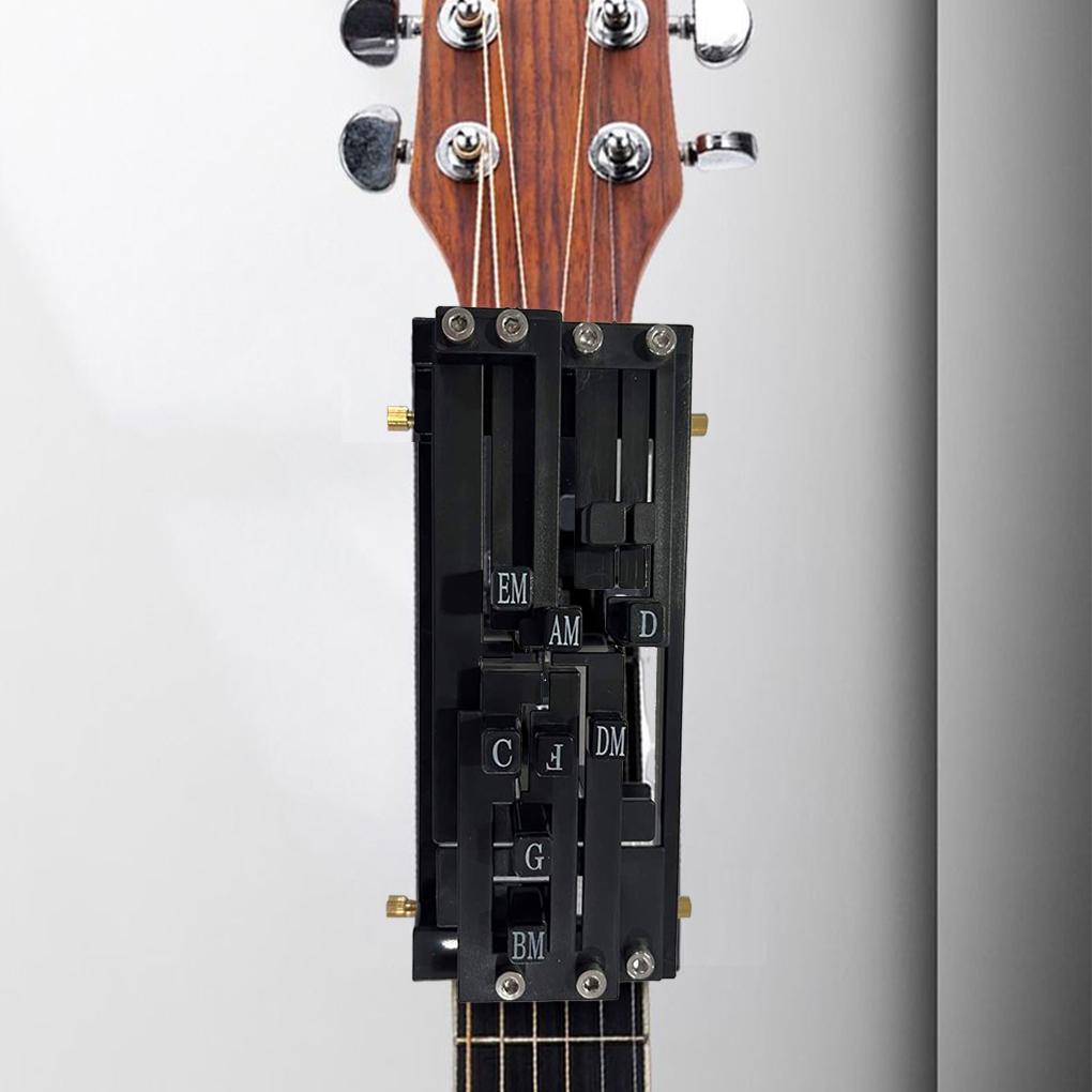 Portable Guitar Aid Chords Guitar Learning System Teaching Beginner Trainer Practice Tools for Beginners Friends Family Adults