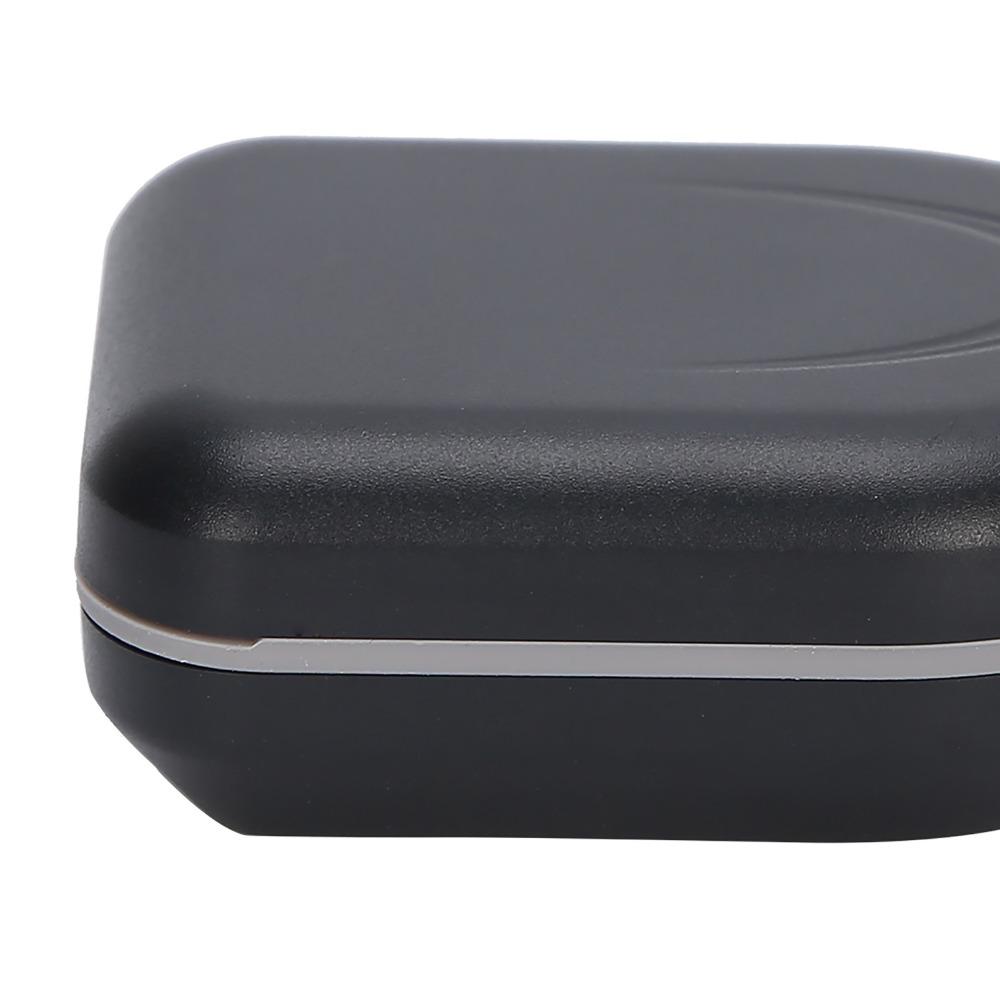 Waterproof Hearing Aid Box Black Hearing Aid Storage Box for Behind The Ear Hearing Aid