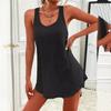 Women's Summer Sleeveless Round Neck Tank Dress - Casual, Versatile Short Skirt
