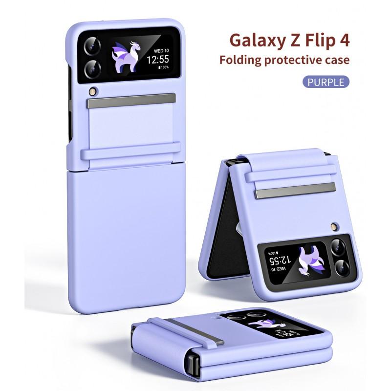 Foldable Phone Case With Wrist Strap Galaxy Z Flip 6 5 4 3 Moto Razr 40 Ultra Shockproof PC Cover Kickstand