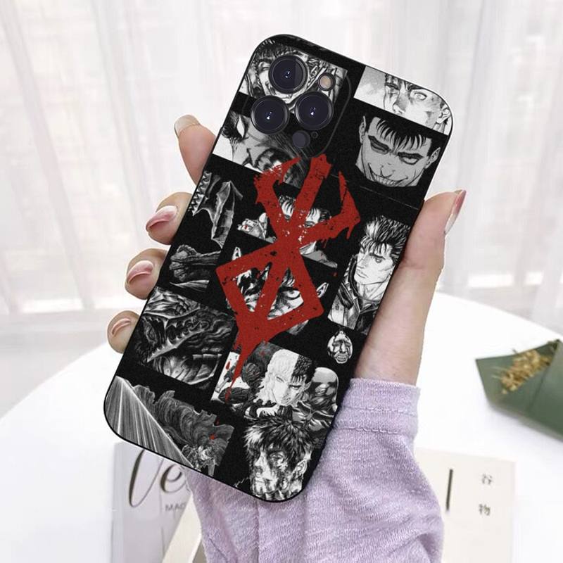 Berserk Guts Telefon Fall Für iPhone 8 7 6 6S Plus X SE 2020 XR XS 14 11 12 13 Mini Pro Max Mobile Fall