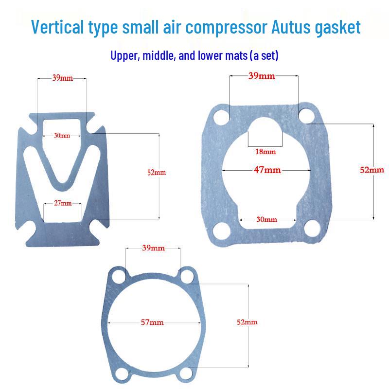 Ribao Air Compressor Piston Accessories: Paper Gasket, Cylinder Head, Liner, Asbestos Sealing Gasket