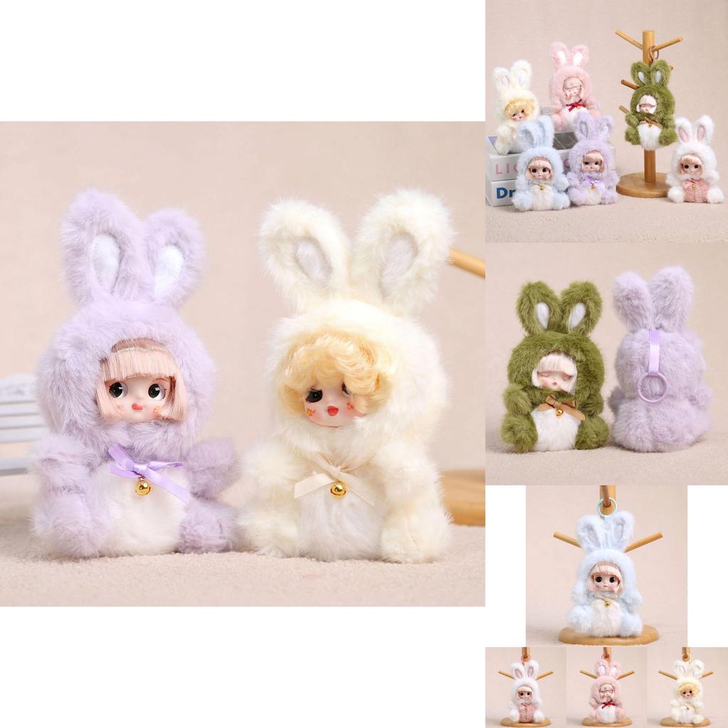 Plush Bunny Keychain With Soft Short Plush For Girls And Women
