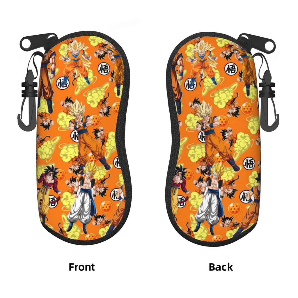 Custom DBZ Goku Japan Comic Sunglasses Soft Case Neoprene Zipper Shell Eyeglass Case Protective Box For Glasses