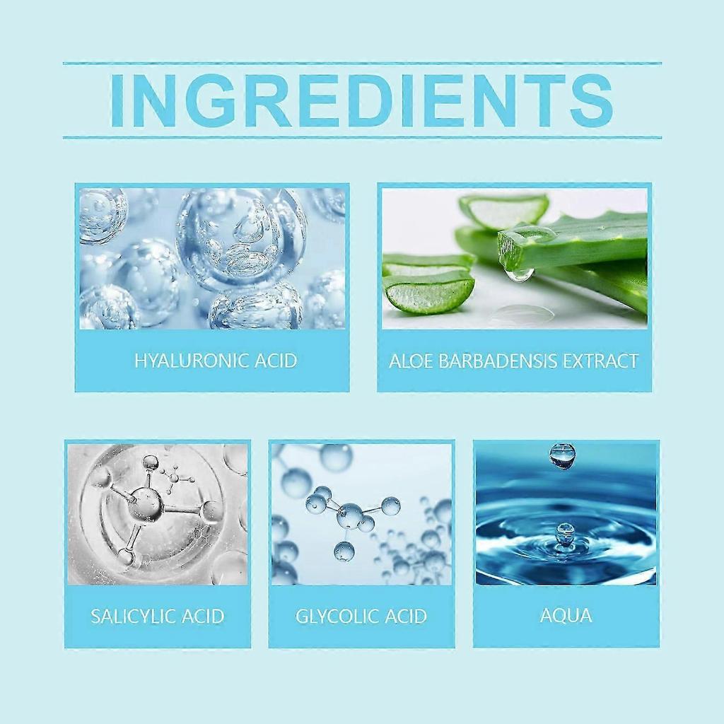 Gentle Brightening Facial Exfoliating Essence with Glycolic Acid & Aloe Vera for Hydration & Skin Renewal