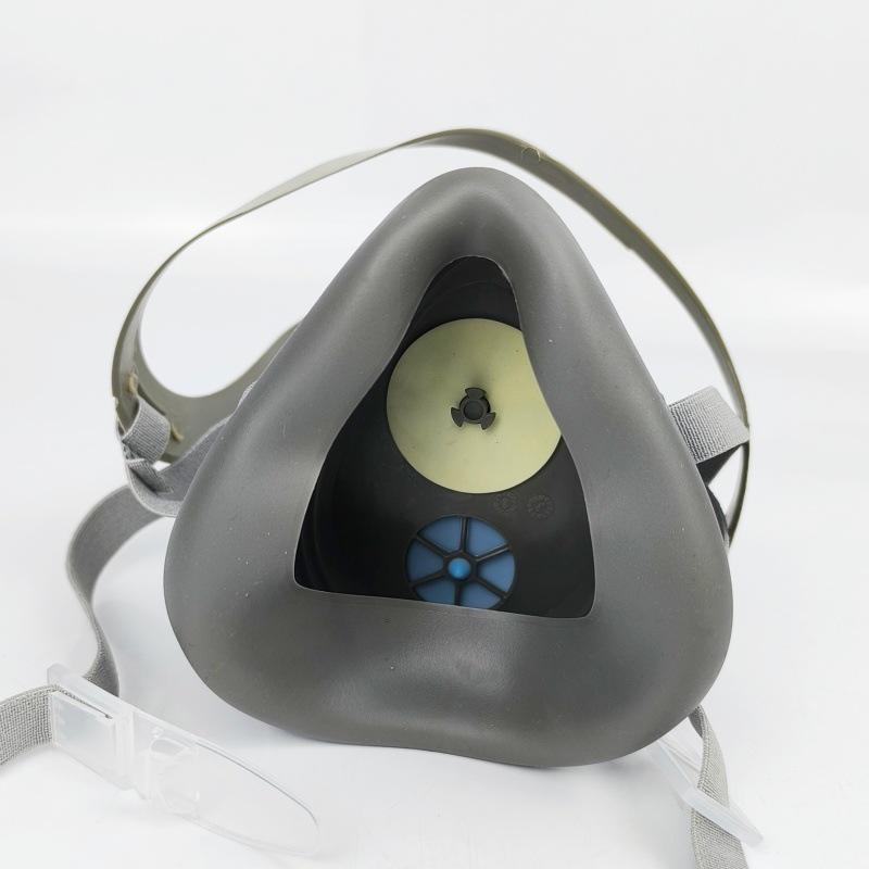 3300 Gas Mask for Organic Gases with Activated Carbon - Half Face Protection for Mining, Welding, and Spraying