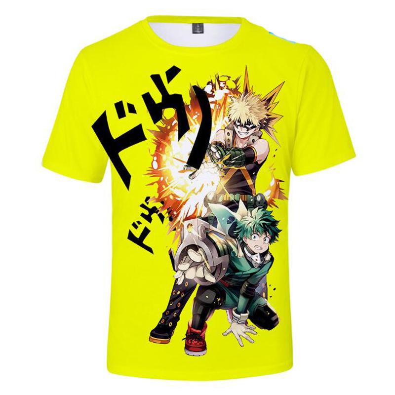 

Women Men Himiko Toga 3D Print T-shirt Oversize Tops Japanese Anime Boku No Hero Academia Streetwear Cartoon T-shirt