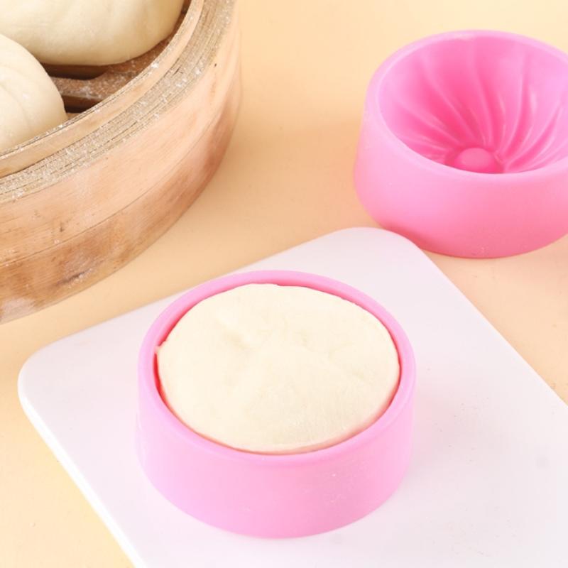 4 Pezzi Timbro per Panini del Festival di Metà Autunno - Stampo Tradizionale Cinese per Panini Pressa per Ravioli Produttore di Dim Sum Stampo in Plastica Fatto in Casa per Xiaolongbao