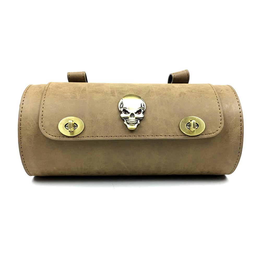 Universal Motorcycle Tool Bag Front Fork Handlebar Saddlebag Roll Barrel Racing Tail Barrel