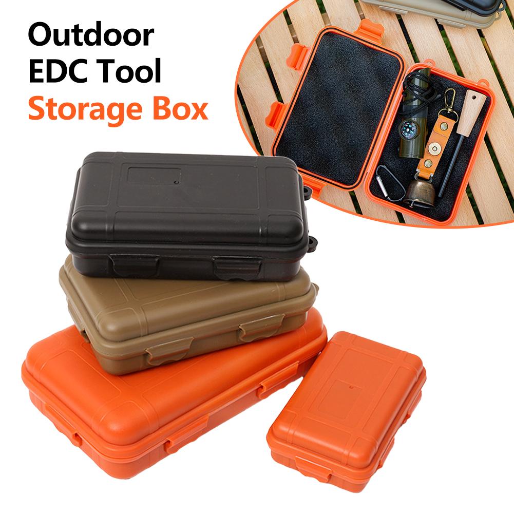 Velikost S/L/XL Venkovní Plastová Vodotěsná Uzavřená Survival Box Kontejner EDC Box na Nářadí Kempingová Cestovní Úložná Box Taška na Rybářské Potřeby