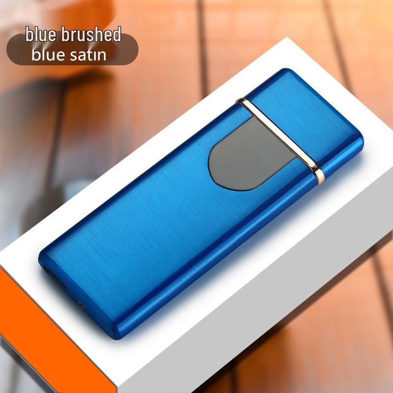Ultra-thin Rechargeable Electronic Lighter with Touch-Sensitive Windproof Design and Power Display