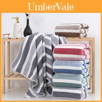 Bath Towel Wrap Coral Fleece Thick Large Absorbent Home Use For Face And Body