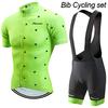 Pro Radsporttrikot Set Herren Radsport Set Outdoor Sport Fahrradkleidung Damen Atmungsaktiv Anti-UV MTB Fahrradkleidung Trage Anzug Set