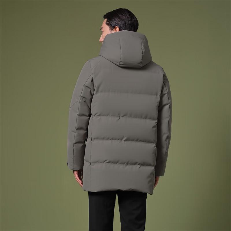 Tambor Men's Mid-length Hooded Goose Down Jacket TA232577