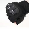 Komine Motorcycle Protective Mesh Half Finger Gloves Black L GK-242 12976 Protector Mesh Material for Spring, Summer, and Autumn