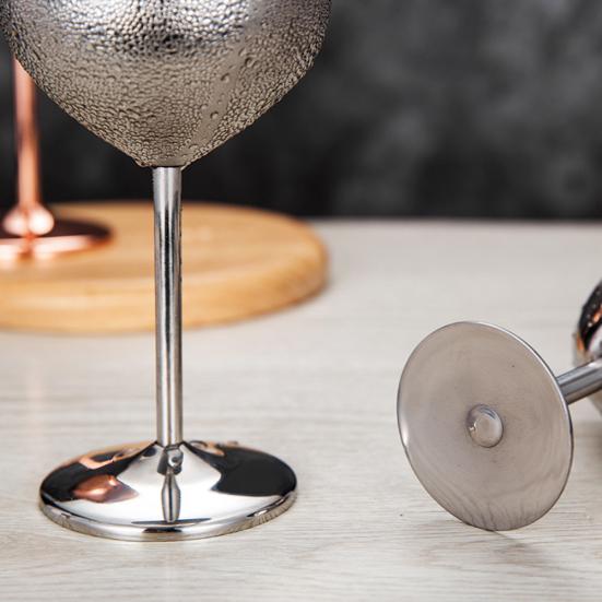 530ml Stainless Steel Glass Red Wine Whisky Home Goblet Bar Juice Drink Cup