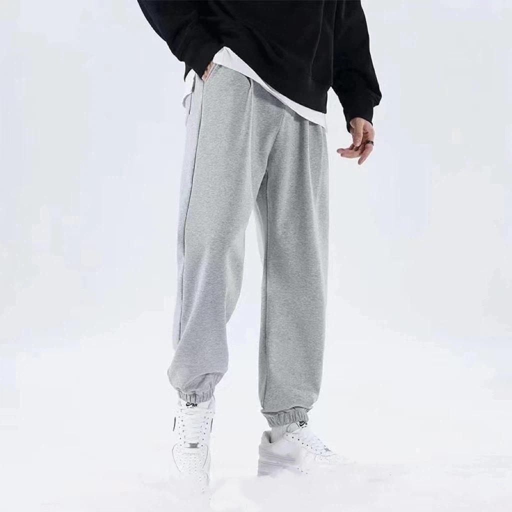 Shirt Less Clothing Straight Loose-fitting Sweatpants Men's Autumn Korean Fashion Simple Drape Casual Pants
