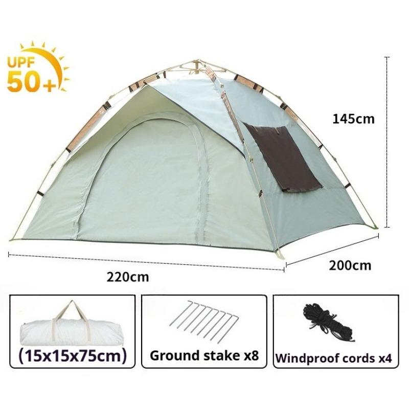 Sun-proof Rainproof Dome TentAutomatic Pop Up Camping Tent Travel Foldable Outdoor Family Camping Shelter Tents Sleeping Gear