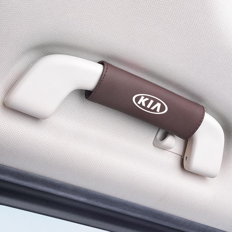 BXAOK1 1Pcs PU Leather Roof Handle Anti-scratch Protector Case For Kia GT-Line KN Sportage Ceed Rio Picanto Sorento Soul Cerato Venga