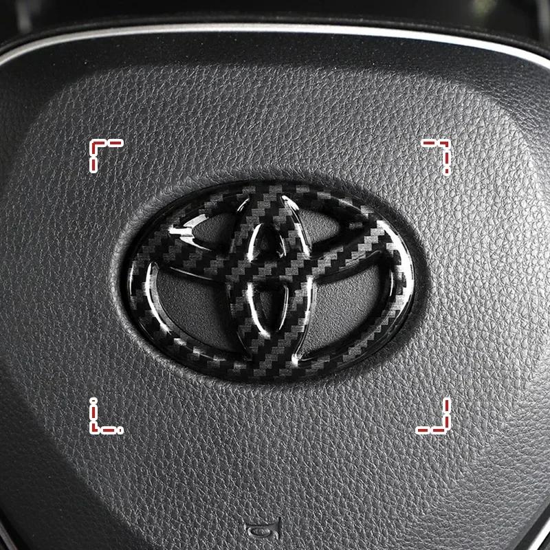 1Pcs Car Steering Wheel Decoration Sticker Badge Auto Styling For Toyota TRD Camry 40 Corolla Auris Yaris Rav4 CHR Decorate
