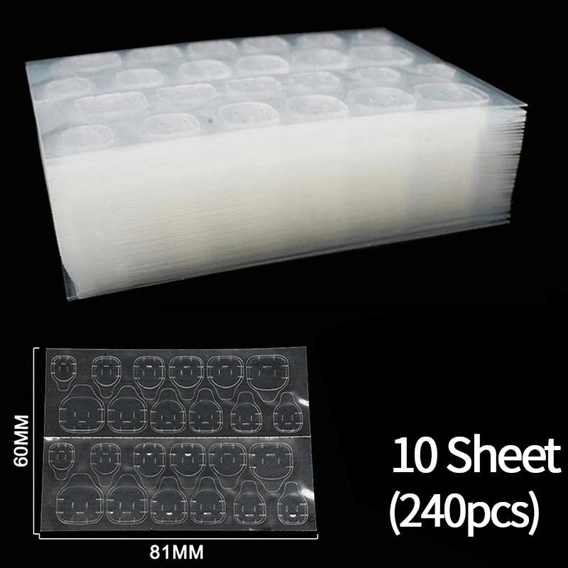 

Двусторонняя гелевая клейкая лента для ногтей, прозрачная, для накладных ногтей, клейкие наклейки, DIY, многоразовые, аксессуары для маникюра