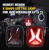 Car Rear LED Tail Lights For Jeep Wrangler CJ TJ YJ 1998-2006 Smoked 12v Drl Modified Brake Tail lamp