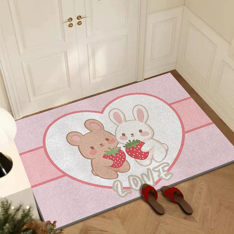 Eingangstür Cartoon Seide Bodenmatte Haushalt Eingangstür Tür Schmutzmatte Outdoor Schmutzabweisend Staubentfernung Kann Maßgeschneidert Werden Teppich