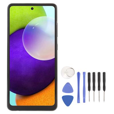 Touchscreen-Ersatz für Galaxy A52 4G 6,5 Zoll Organische LED-Anzeige Digitizer-Einheit mit Fingerabdrucksensor und