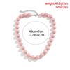 Handmade Pink Acrylic Beaded Necklace Fashion Choker Necklace Neck Chain Simple Clavicle Chain Statement Jewelry