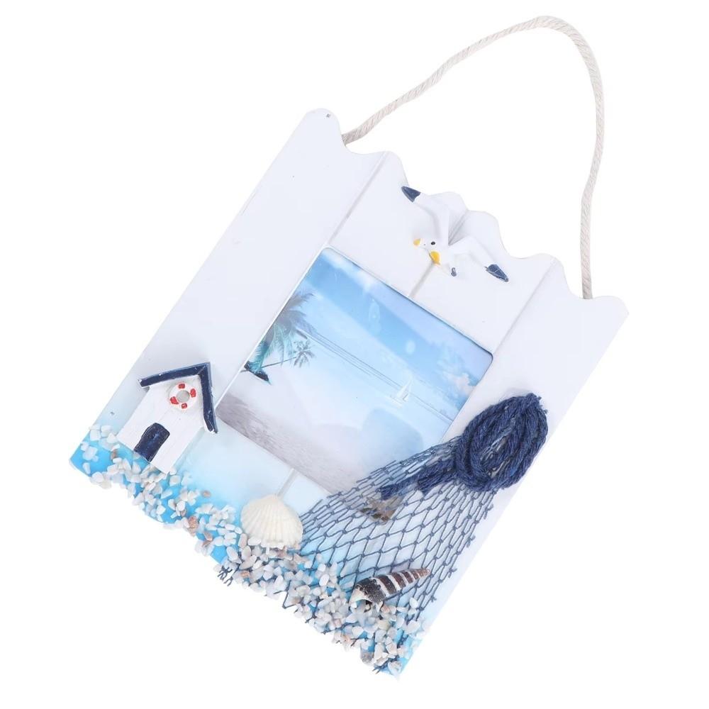 Ramka na zdjęcie o tematyce marynistycznej Materiał drewniany Wisiorek do dekoracji ściany Dekoracja sypialni