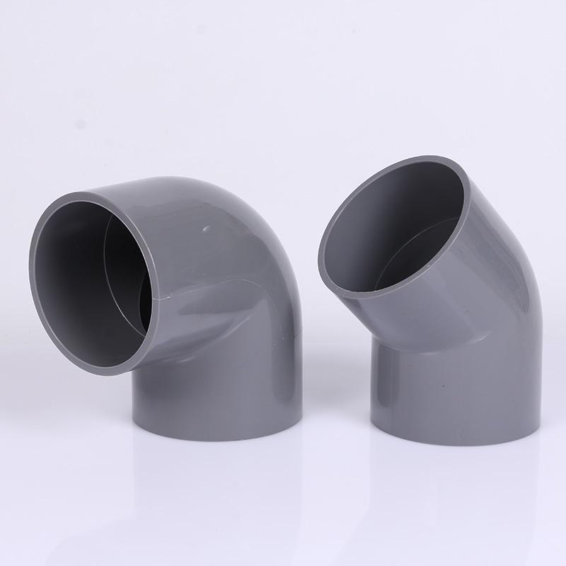 UPVC 90° Elbow Connector: Grey 450-500 Equal Diameter Right Angle Pipe Fitting