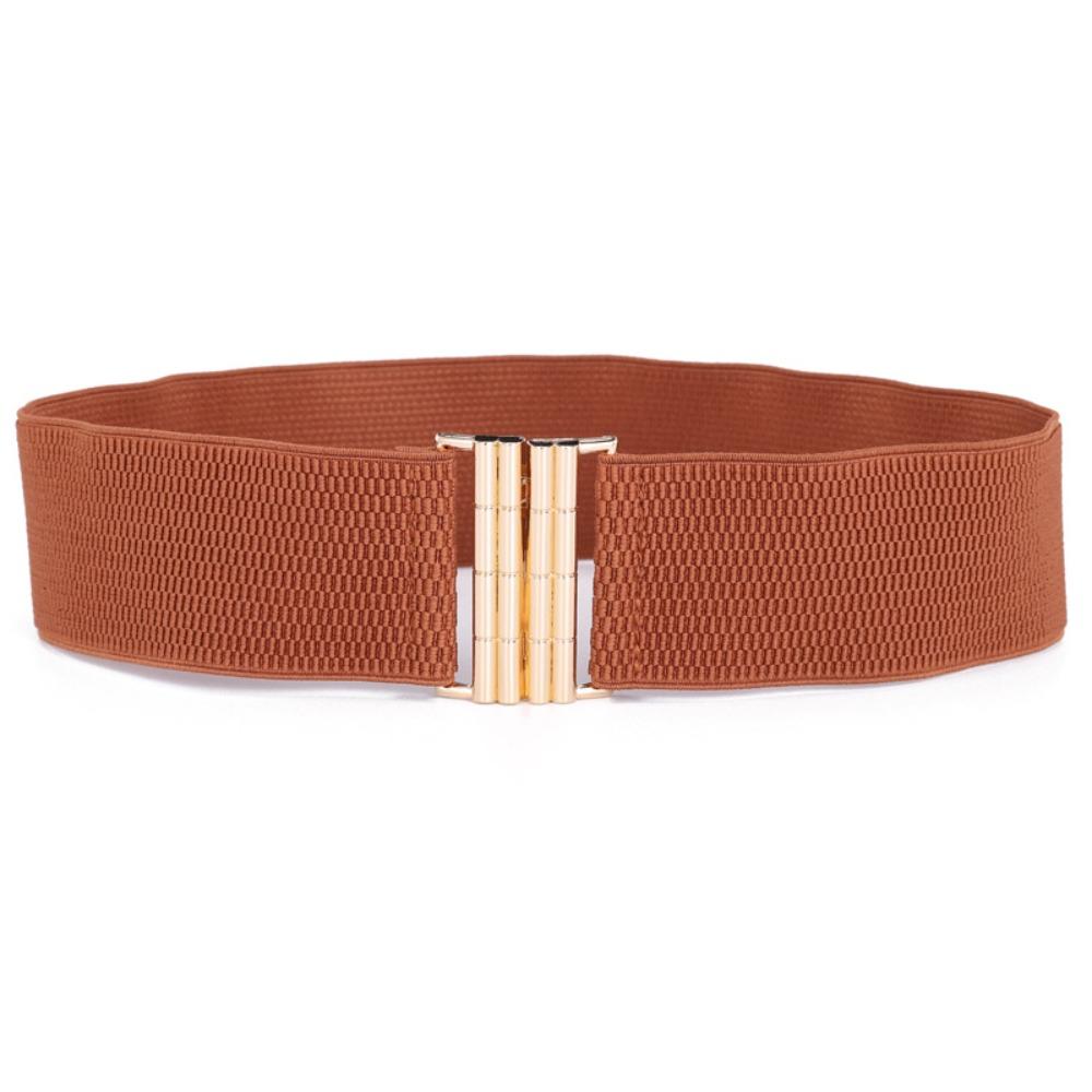 Wide Stretch Waistband Solid Color Waist Belts Exquisite Waist Strap Women