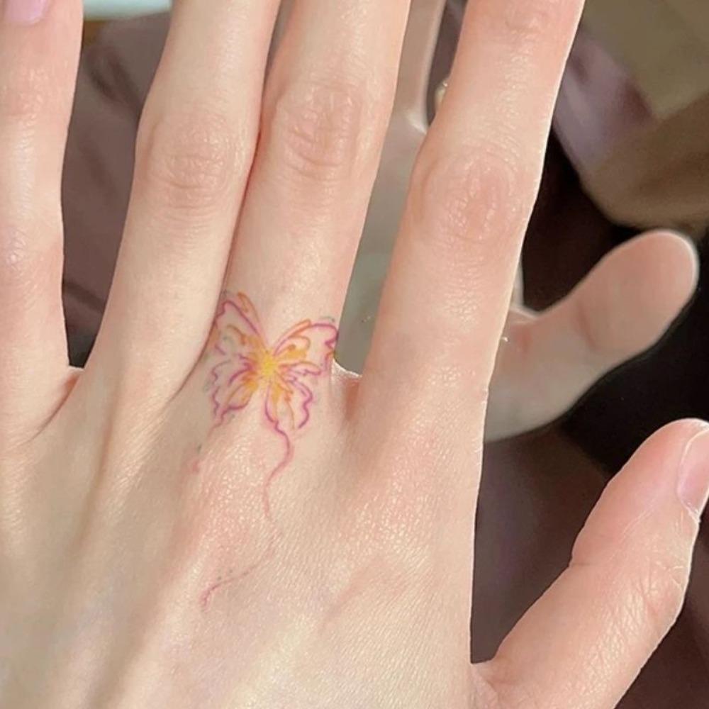 15Pcs Waterproof Temporary Tattoo Stickers Set Mini Finger Fake Tattoo for Women Girl Body Art