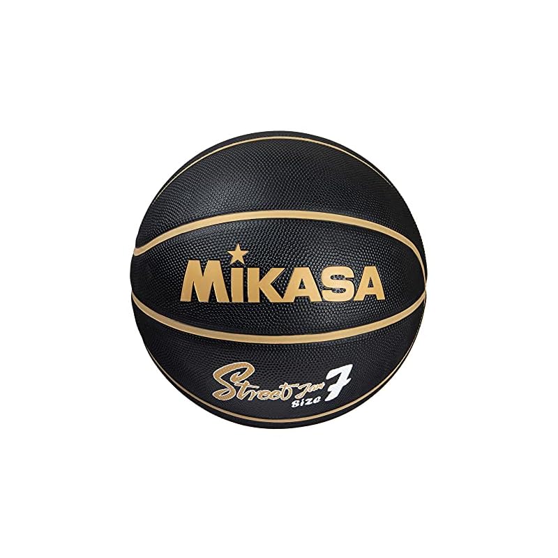 Mikasa Basketball, Size 7, Rubber, Black/Gold, BB702B-BKGL-EC, Recommended Internal Pressure: 0.22-0.32 kgf/cm2