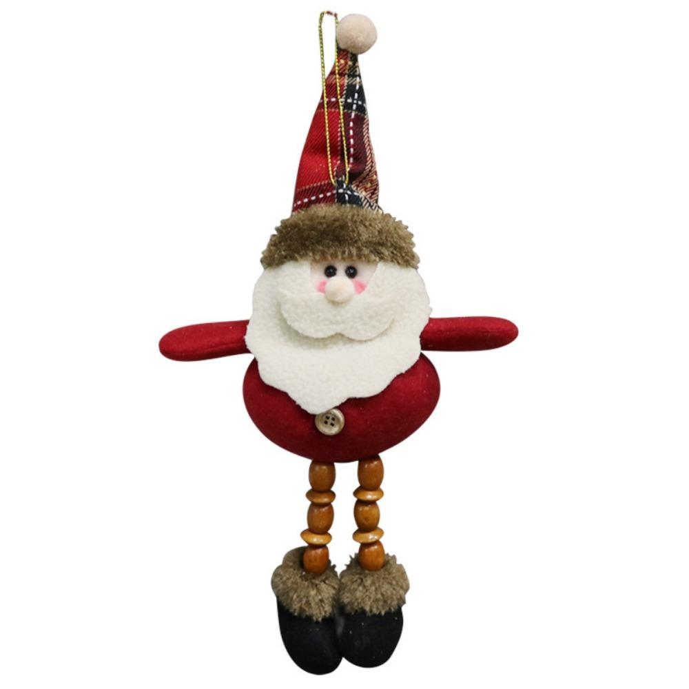 Christmas Decorations Old Man Snowman Elk Gift Small Pendant Plush Doll Tree Supplies