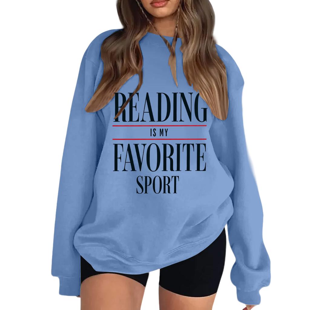 Damen Lesen ist mein Lieblingssport Sweatshirt