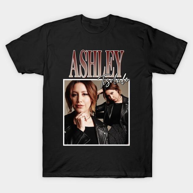 

Men Black Print T-shirt Ashley Tisdale No-Cut Transfer Paper Print Cotton Tshirt S чорний