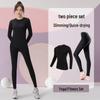Women's Winter Quick-Dry Sports Suit: Plus Size Running & Yoga Set with High-Elastic Tight Top