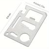 Strumento Tascabile Multifunzione Carta di Credito Edc Outdoor Apribottiglie Attrezzatura Sopravvivenza Carta Multi Gadget Multiuso Campeggio Apribottiglie Kit Portafoglio